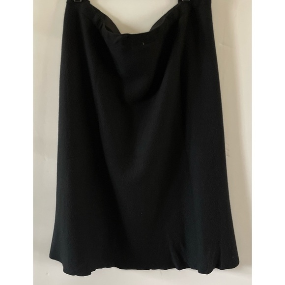 Luna Black Sweater Skirt Rhinestone Floral Design - Picture 3 of 6